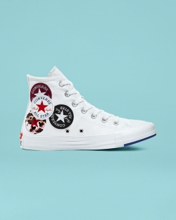 Converse Logo Play Chuck Taylor All Star Női Magasszárú Fehér | IWGSMPV-HU